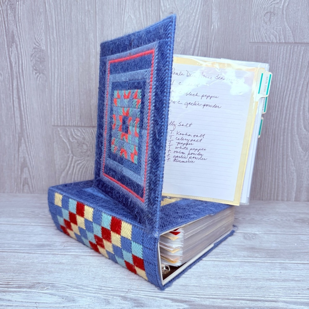 2 hand crafted vintage cookbooks with “ Mary’s “ family recipes and more books
